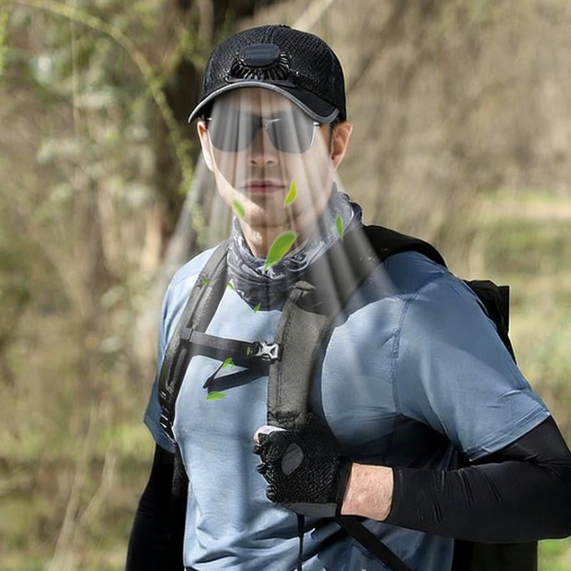 ☀️ HOT SALE 2026 Pro Outdoor Cooling Hat – Solar + USB Dual-Powered Fan Cap with UPF 50+ Sun Protection