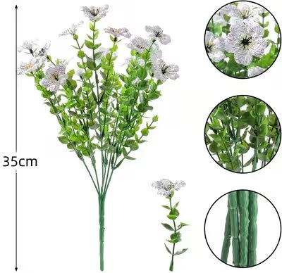 🌸🌱High-Grade Material Artificial Flowers 🌸 Fill 1 POT ( 6 pieces)