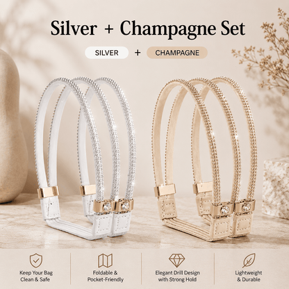 Anti-Slip Rhinestone Heel Straps