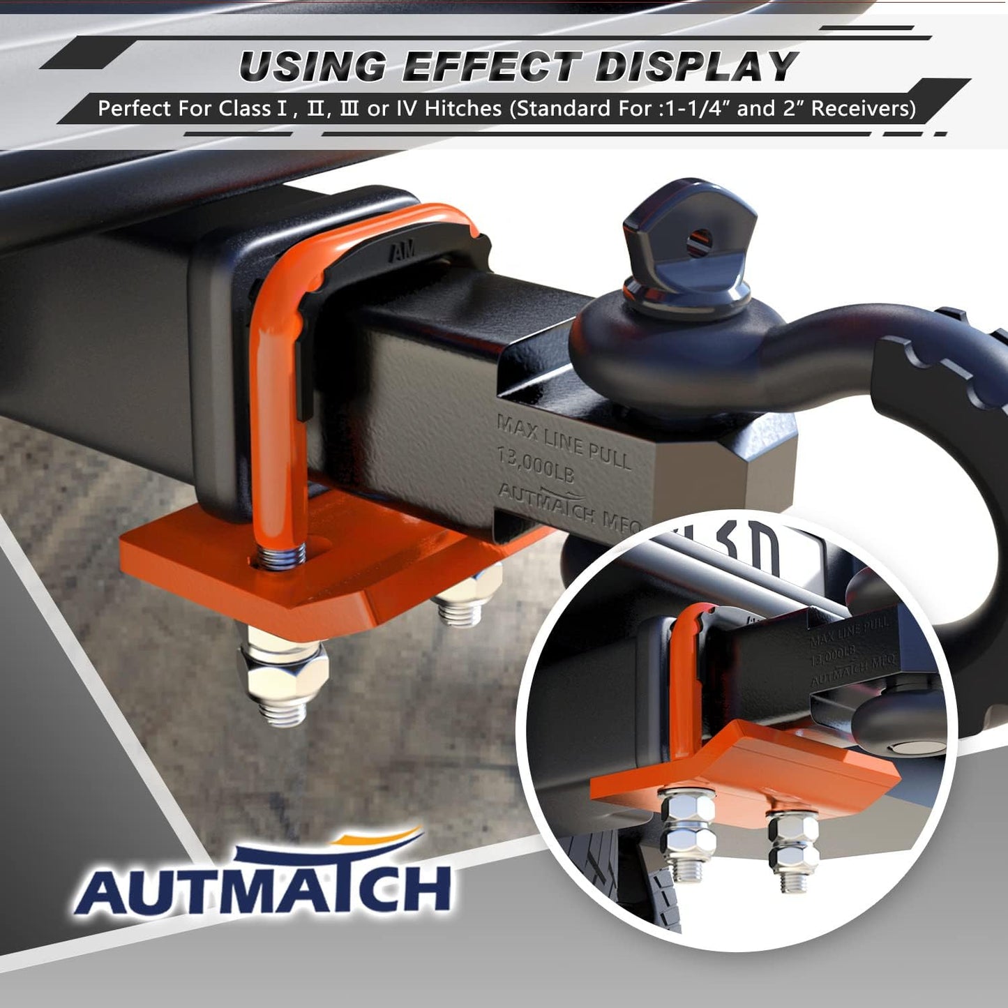 🚛 Heavy Duty Anti-Rattle Trailer Hitch Tightener Stabilizer