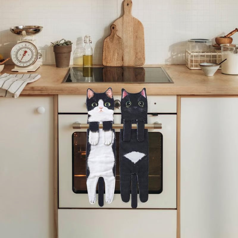 🎁Christmas Gift idea 60% OFF🎄🎅✨😺Cute Cat Hand Towel🐾