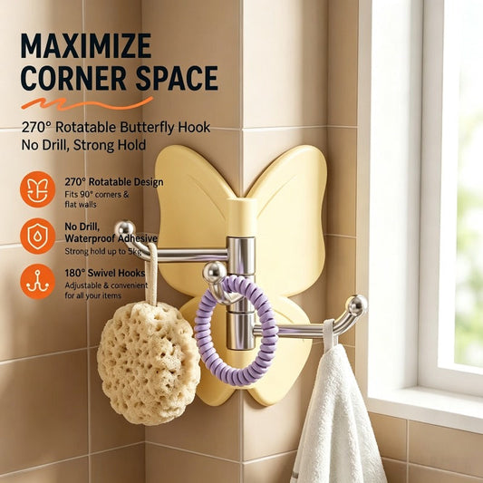 Ganchos adhesivos para baño sin taladrar