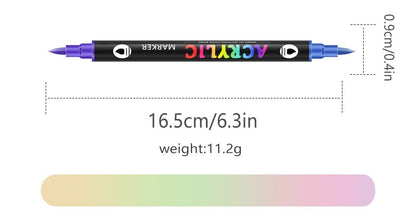 🔥Last Day Promotion-49%OFF - Dual Tip Acrylic Paint Pen Marker - 24/48Colors