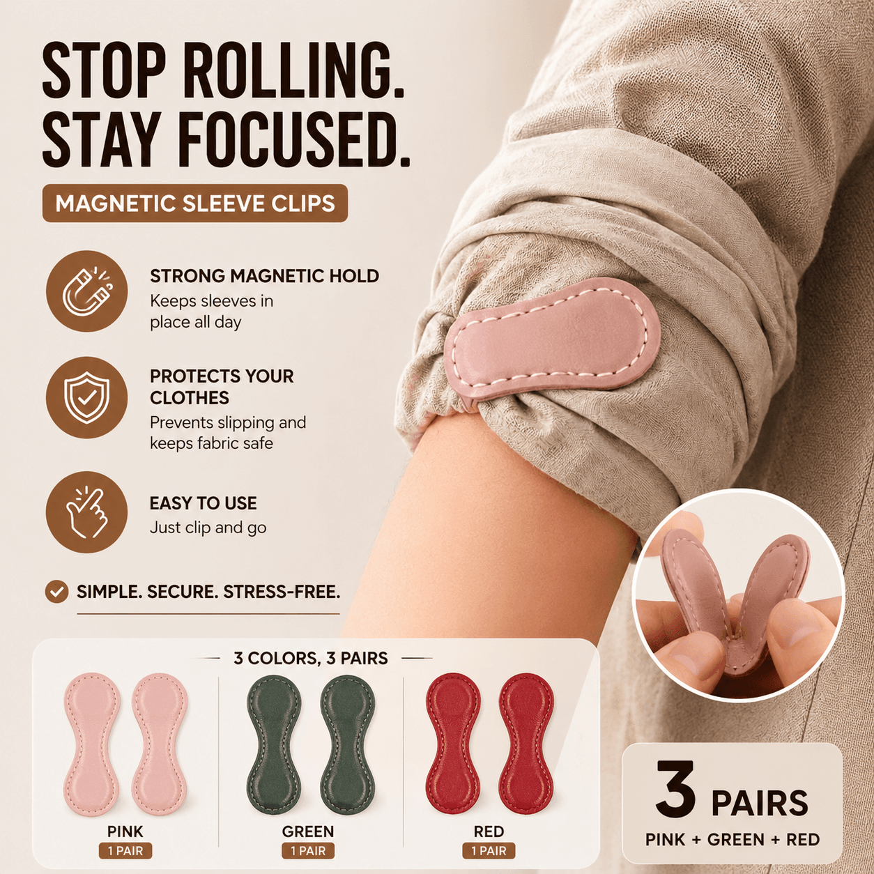 Magnetic Leather Sleeve Keepers