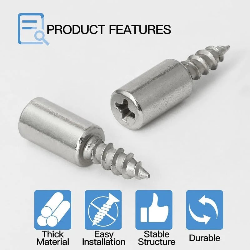 Metal Screw-In Shelf Pegs