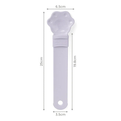 🎉 Cute Paw Shaped Cat Treat Squeeze Spoon | No Waste Pet Snack Feeder 🎉