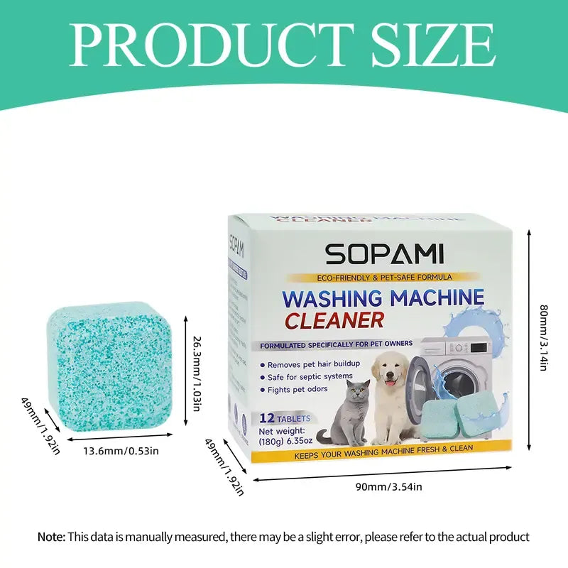 ⚡50K+ SOLD!🔥🔥SOPAMI Eco-Friendly Washing Machine Cleaner Fights Pet Odors