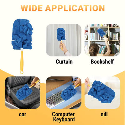 🔥Electrostatic Dust Removal Brush - Refills Multisurface 360° Larger Size Dusters with 6X Microfibers
