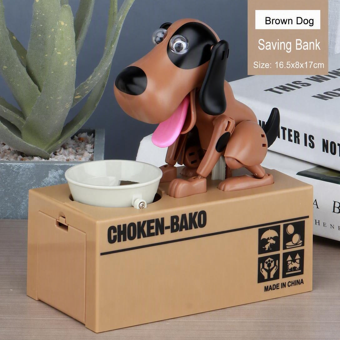 Creative Electric Cartoon Dog Money-saving Canister