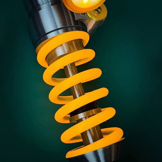 Inspired Suspension Shock Absorber Lamp - Adjustable LED Light for Gamers & Car Enthusiasts