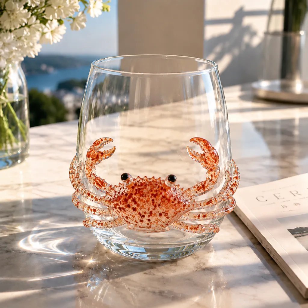 🔥HOT SALE🔥🌊Artisanal Blue Ringed Octopus Glassware