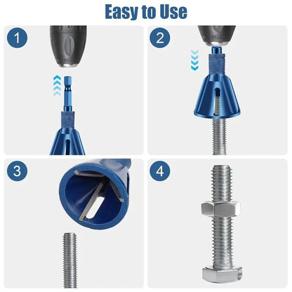 External Deburring Chamfer Tool – 3-Blade Tungsten Carbide Edge Trimmer