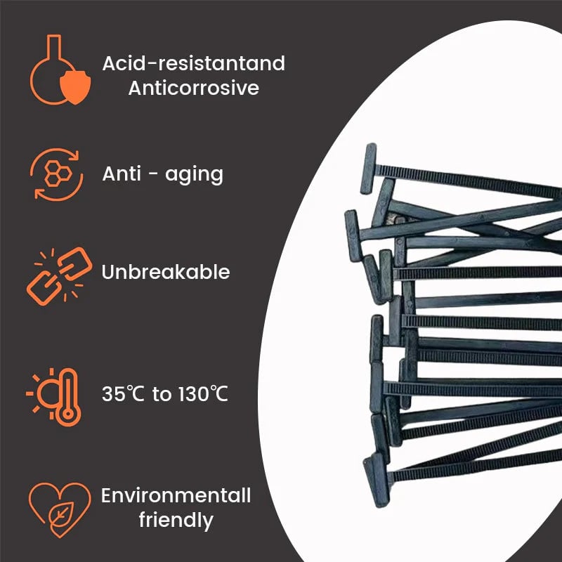🚗 Instant Car Fix 🔧 Nylon Universal Cable Tie Buckle - For Quick, Secure Vehicle Part Fastening!