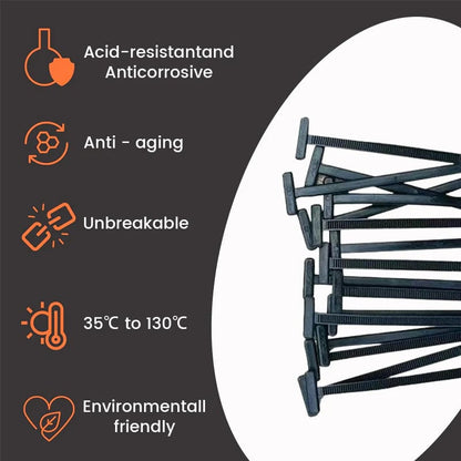 🚗 Instant Car Fix 🔧 Nylon Universal Cable Tie Buckle - For Quick, Secure Vehicle Part Fastening!