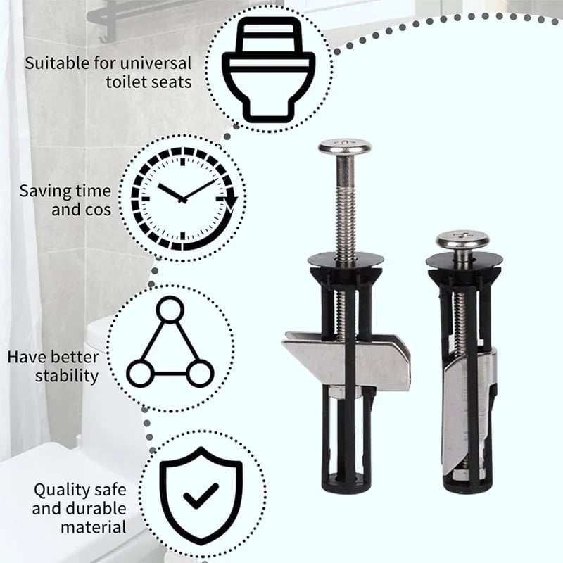 🔥Toilet seat fastener bolt set