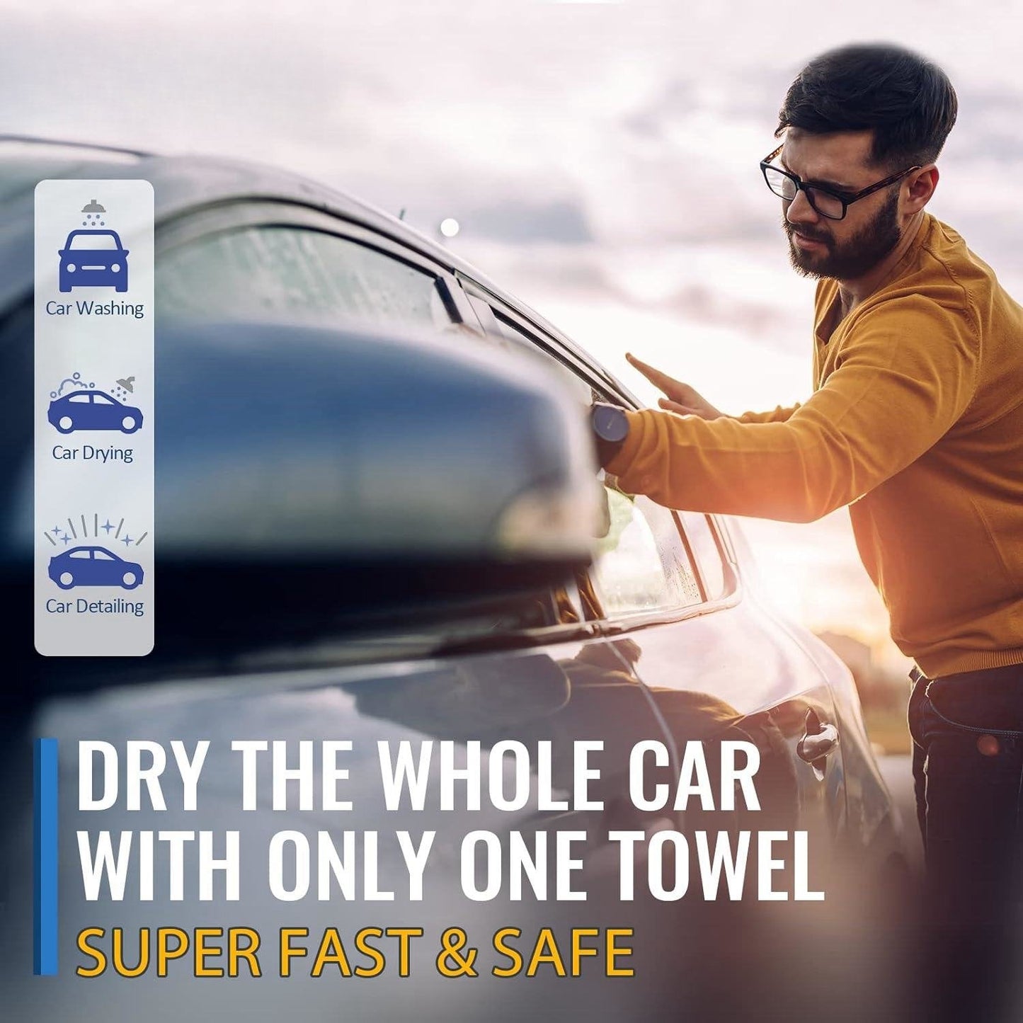✨ Microfiber Car Drying Towel