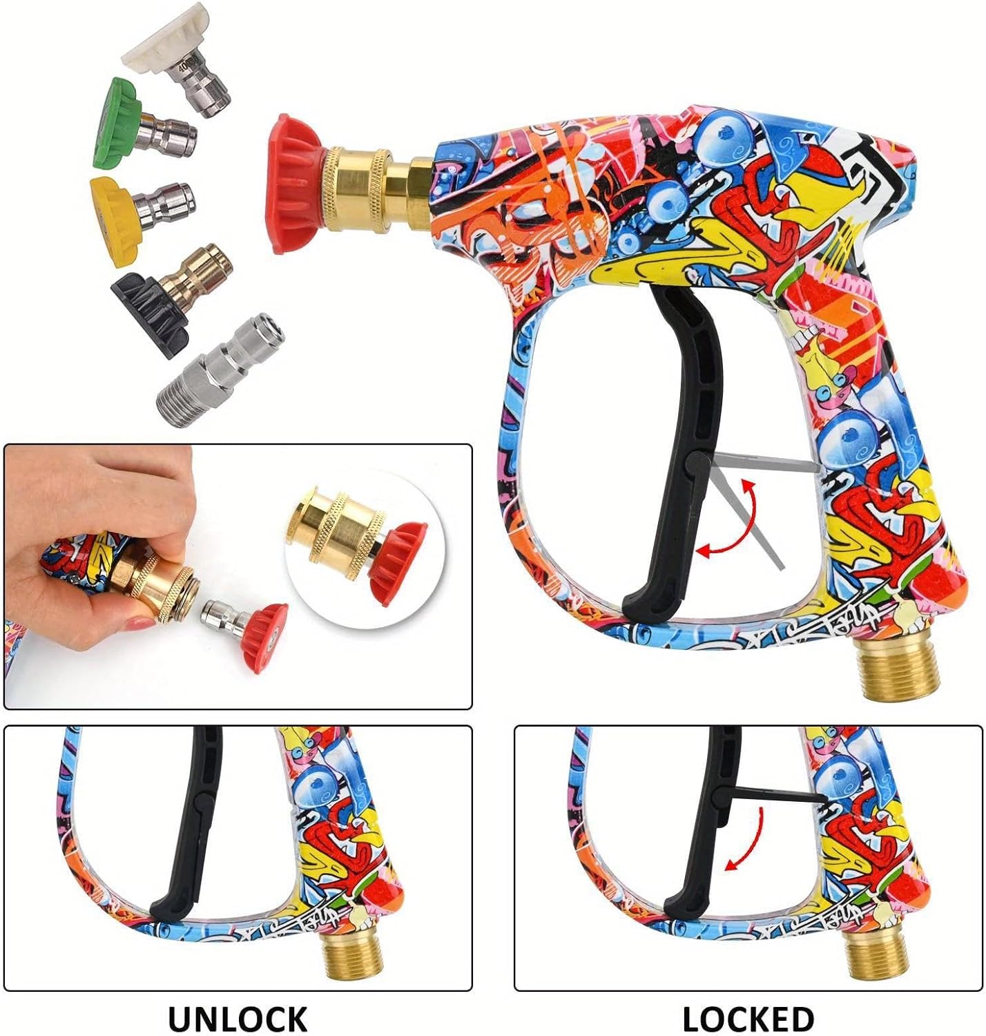✨Cool short-handled handheld high-pressure water gun