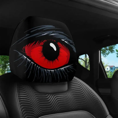 👿🔥 GM-Compatible Washable Cotton Car Seat Headrest Covers 2-Pcs