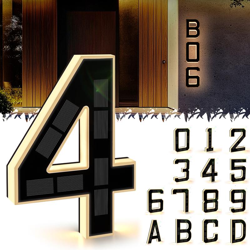 🔥Hot Sale 🎁✨ 9-inch Lighted House Numbers for Outside