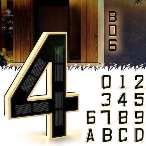 🔥Hot Sale 🎁✨ 9-inch Lighted House Numbers for Outside