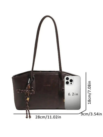 2026 Women's Elegant Solid Color Shoulder Bag