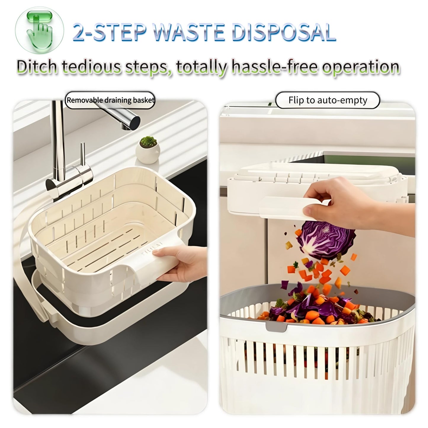 2026 Upgraded Foldable Kitchen Sink Strainer Basket