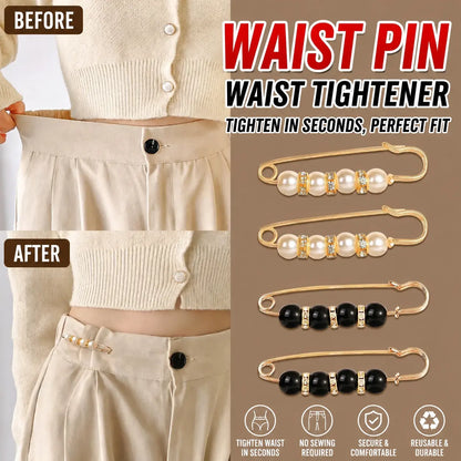 8PCS Pearl Brooch Pins, Faux Pearl Safety Pins for Dresses, Cardigans & Scarves