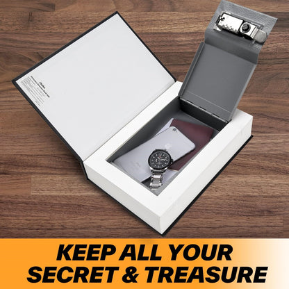 🔥2026 NEW ARRIVAL🔥Simulated Book Safe, Combination Book-style Cash Lock Box, Secret Hidden Storage Box