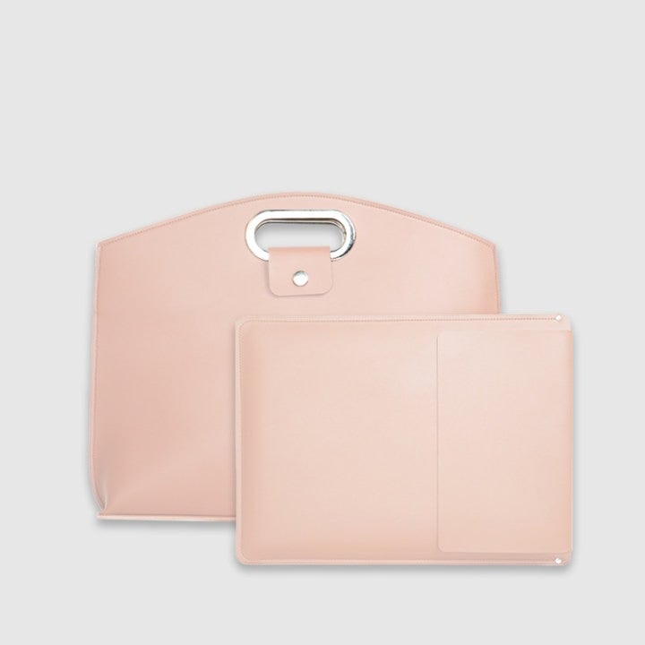 Bolsa de cuero impermeable para portátil de 14-16 pulgadas, 2 unidades, para mujer, tipo bolso de mano