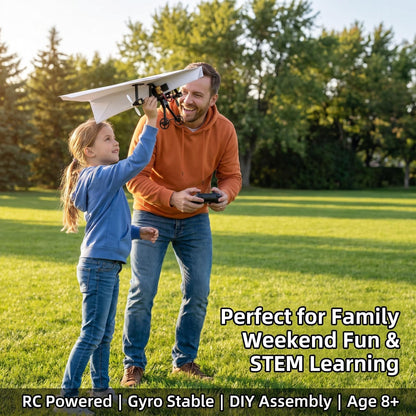 Parent-Child DIY RC Paper Plane Kit – Build, Learn & Fly Together