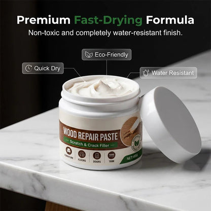 🖌️ No Sanding Needed! Easy Wood Repair Paste with Tool – Just Fill & Done. 🚀