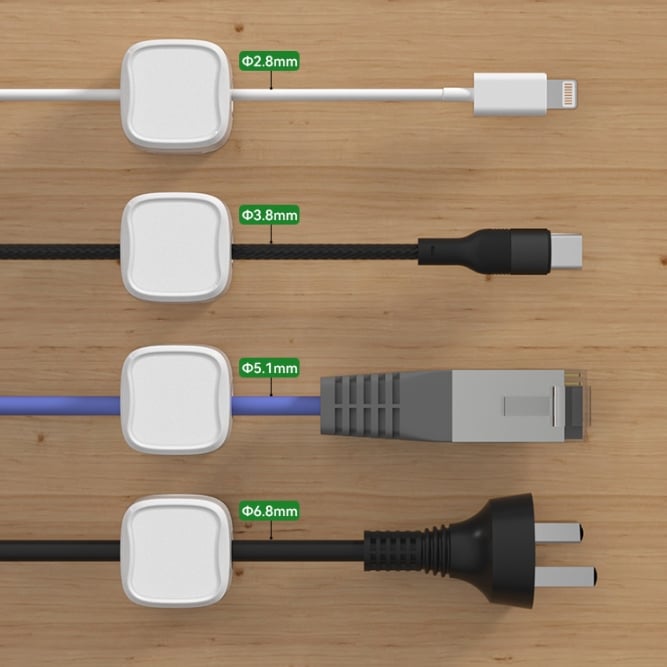 🔥Magnetic cable organizer, simple and secure adhesive cable management.