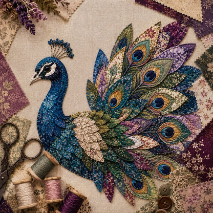 ✨ 3D Patchwork Bird DIY Craft Kit – Create a Layered Fabric Bird Worth Displaying 🐦💕Beginner Friendly