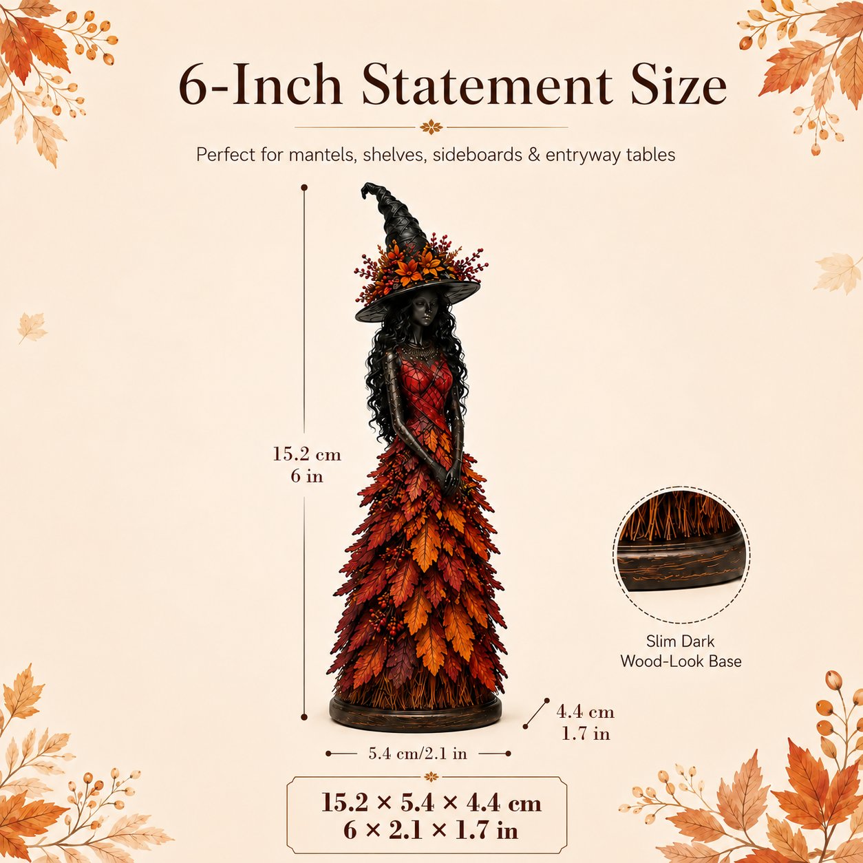 🔥LAST DAY 50% OFF - 🧙‍♀️Enchanted Autumn Witch Figurine (📦Buy 2 Free Shipping)