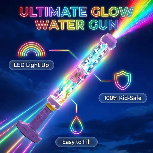 Lanzador de agua LED que brilla en la oscuridad de acción de bombeo