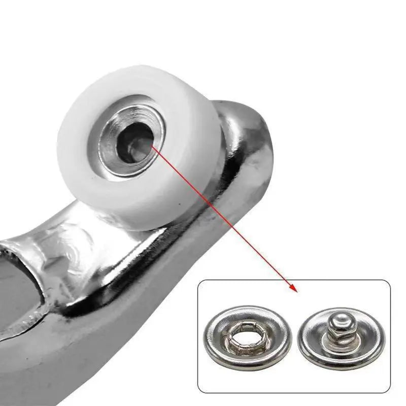 🔥50%OFF🔥100pcs Invisible Colored Metal Buckle & 1 Count Manual Pressure Pliers