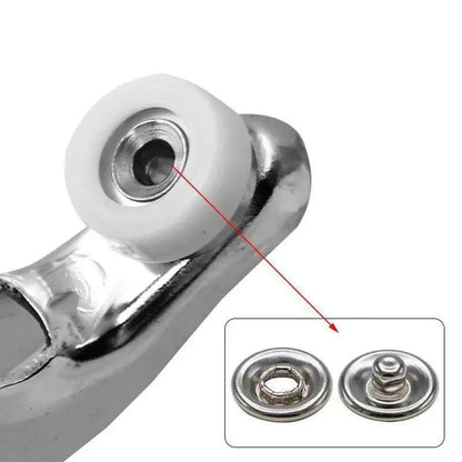🔥50%OFF🔥100pcs Invisible Colored Metal Buckle & 1 Count Manual Pressure Pliers