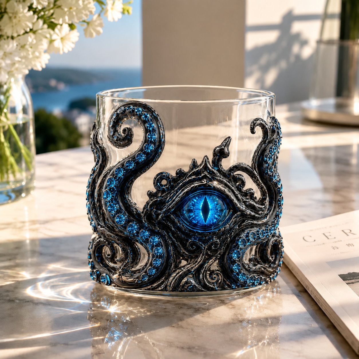 🔥HOT SALE🔥🌊Artisanal Blue Ringed Octopus Glassware