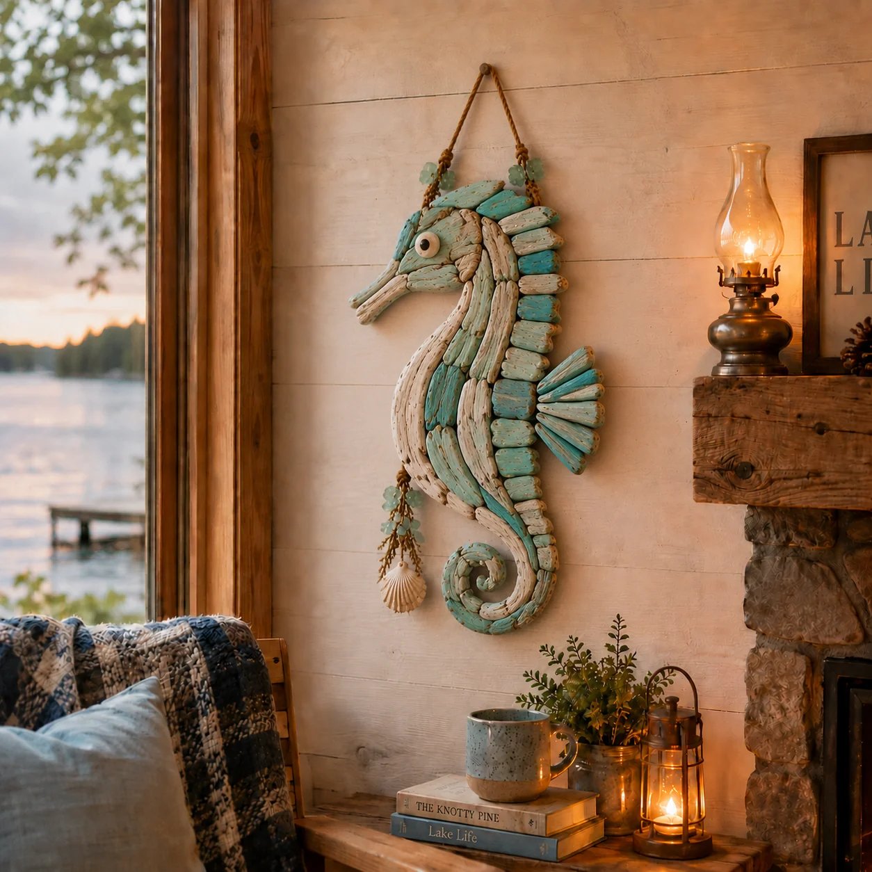 Handcrafted LED Coastal Fish Wall Art