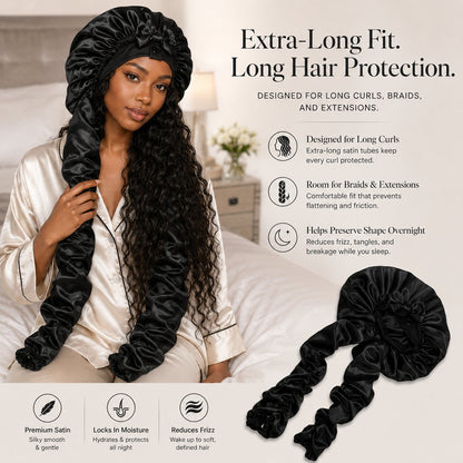 🔥Silk Bonnet for Long Curly Hair
