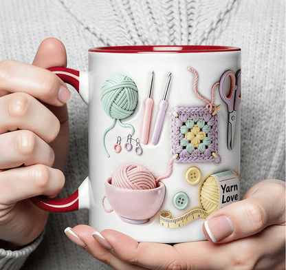 Yarn Love Mug, Gift For Crafters And Creative Souls
