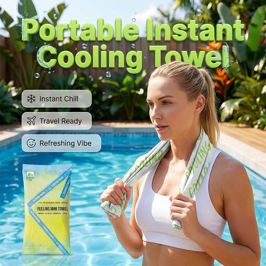 🧊COMPRA MÁS AHORRA MÁS💦 Toalla de enfriamiento instantáneo – portátil, transpirable, ¡perfecta para entrenamientos y viajes!