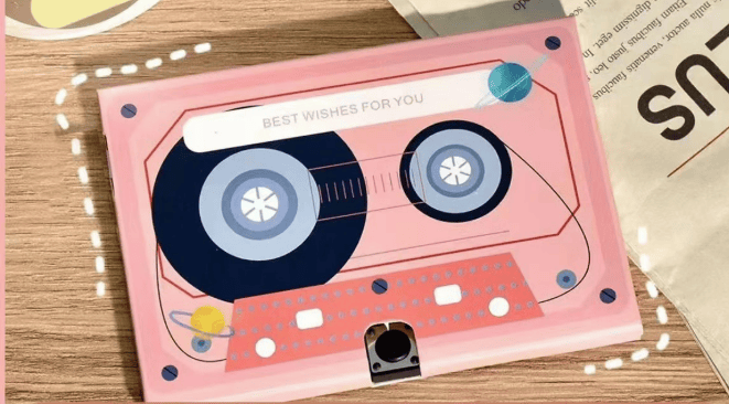 🏆Hot Sale ⚡Retro Cassette Voice Recordable Greeting Card - 60s Message Recorder Gift