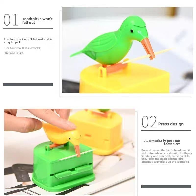 Bird Toothpick Holder Box