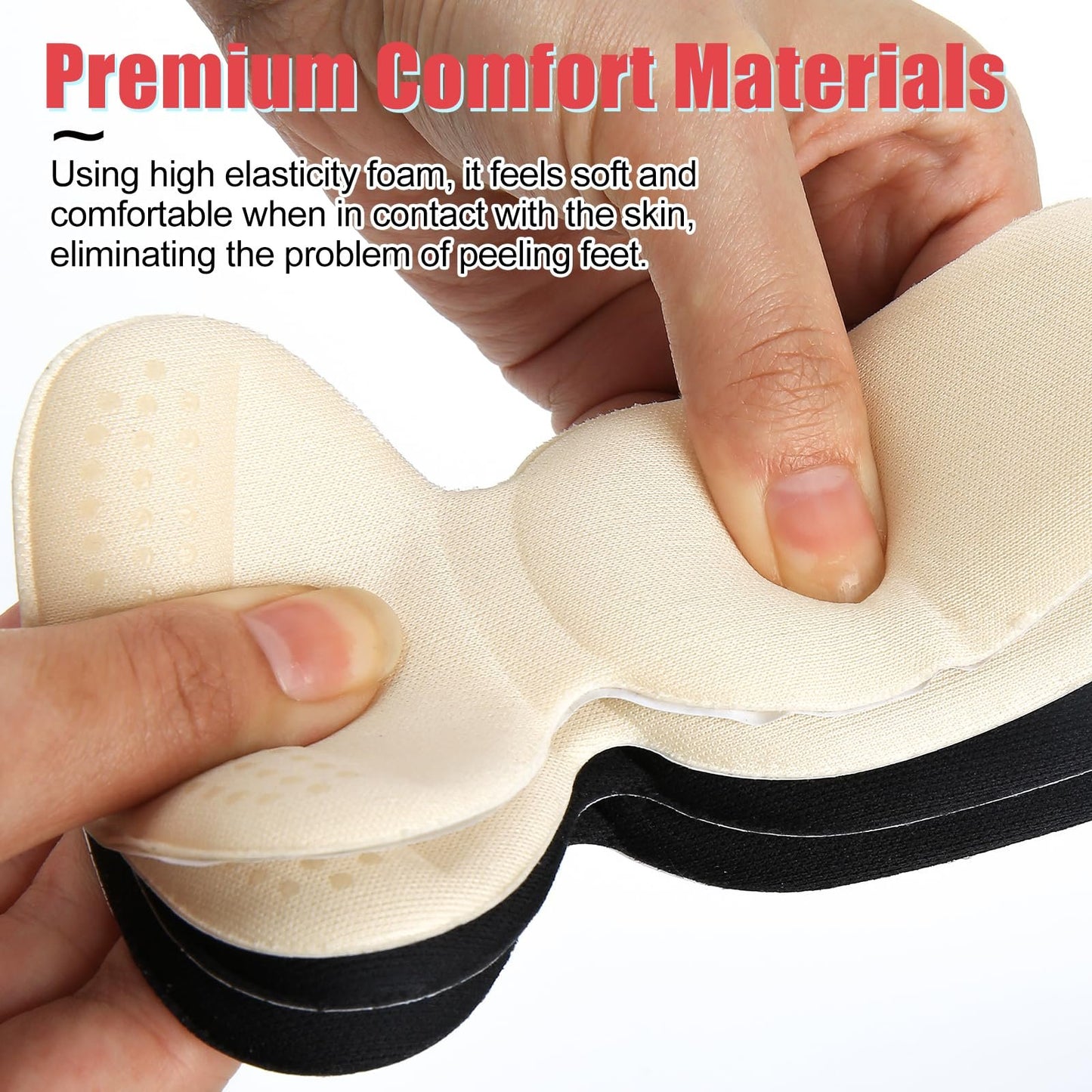 Plantillas Antideslizantes para Talón, Almohadillas Suaves Protectoras de Talón para Zapatos de Hombre y Mujer