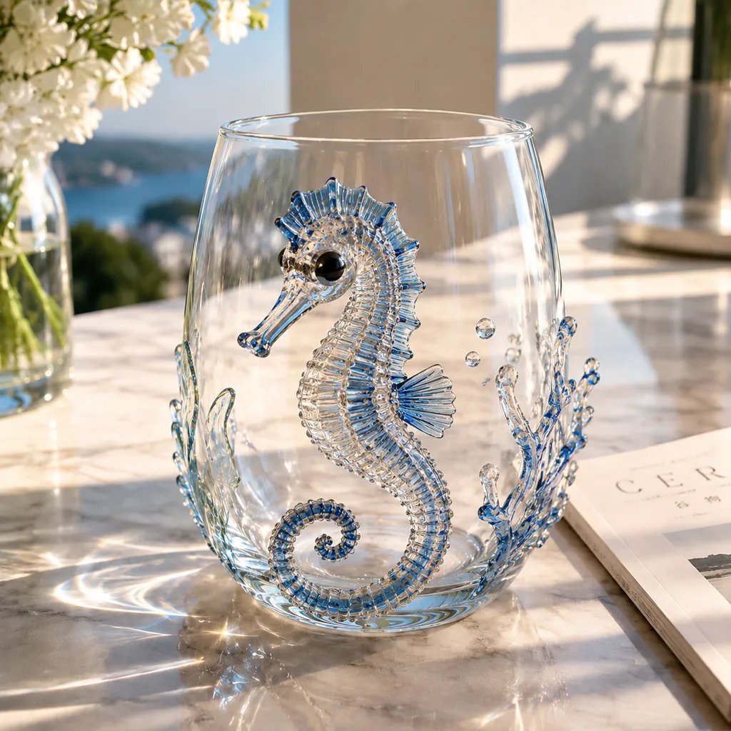 🔥HOT SALE🔥🌊Artisanal Blue Ringed Octopus Glassware