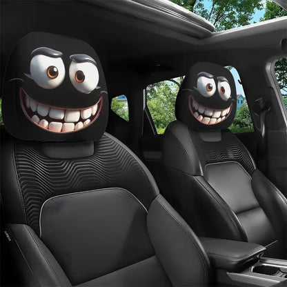 👿🔥 GM-Compatible Washable Cotton Car Seat Headrest Covers 2-Pcs