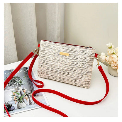 📢📢49% OFF !! ⏰Women's Woven Straw Shoulder Clutch Bag