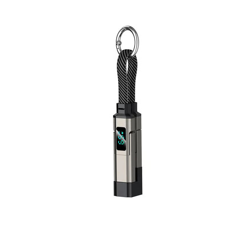🔥HOT SALE 50% OFF🔥4-in-1 Digital Display Keychain Charging Cable