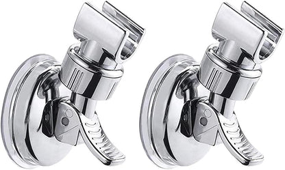 2pcs Adjustable Shower Head Holders Removable Suction Cup Shower Head Bracket No Drill Shower Head Bracket